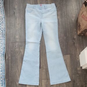 Spanx Light Blue Flared Jeans - Size M - Lightly Used